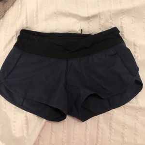Lululemon speed up navy blue short